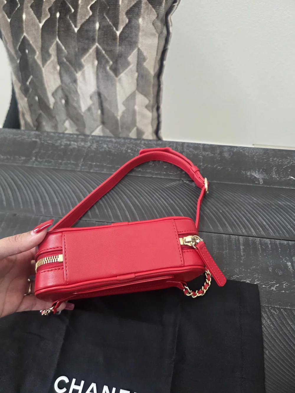 Chanel Red Belt Bag